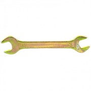 Ключ СИБРТЕХ рожковый 14*15мм желтый цинк 14308
