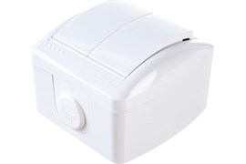 Выключатель NATA двойной белый 710-0200-101