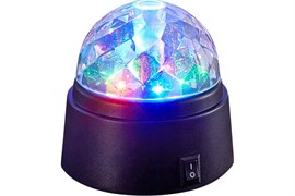 Шар VEGAS Диско , 6 разноцветных LED ламп, 9*9 см, 55130