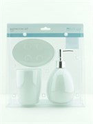 Набор для ванной комнаты: диспенсер 650мл, стакан для зубных щёток, мыльница 795600090