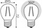 Лампа GAUSS LED Filament Шар 5W E27 420Lm 2700K диммируемая 105802105-D - фото 101358