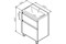 База AM.PM под раковину X-Joy напольная 65см, 2 ящика, белый глянец M85AFSX0652WG - фото 101814