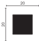 Рейка DECOR декоративная 20*20*3000мм/60 622-80SH - фото 108546