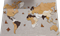 Интерьерная карта мира 135см*75см Дерево одноуровневая EN 01393 - фото 108603