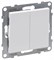 Выключатель LEGRAND SUNO 2-кл 10A 250В белый 721105 - фото 136975