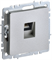 Розетка BRITE компьютерная RJ45 кат.5E алюминий BR-K10-1-K47 - фото 144084