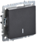 Выключатель BRITE 1-кл. с индикатором 10А черный BR-V10-1-10-K02 - фото 145020