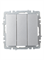 Выключатель BRITE 3-кл. 10А алюминий BR-V30-0-10-K47 - фото 145034