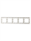Рамка BRITE 5-ая белая BR-M52-K01 - фото 145070