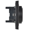 Розетка BRITE двойная с з/к, без з/ш 16А в сборе, черный BR-R21-16-K02-F - фото 145114