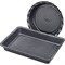 Набор форм для выпечки POLARIS Kontur-3323SET прямоугольная 33*23см/круглая 23см из углер.стали - фото 38518