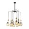 Люстра TEKAVIZE 9278-8 8xE27 D800 H1500 BLACK+AMBER GLASS 159-17020 - фото 69814
