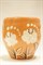 Горшок ЭКЕР керамический 2л глазурованный Цветы роспись бочка 3532 - фото 84553