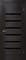 Полотно ОМИС дверное Лагуна черное стекло (пленка ПВХ) 600*2000*34 венге - фото 8625