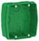 Коробка WESSEN BLANCA BLNMK000001 С/У для силовых розеток,зеленая - фото 9266