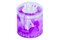 Стакан АКВАЛИНИЯ для ватных палочек фиолетовые лепестки - фото 97059